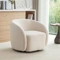 Fauteuil d'appoint pivotant à 360° en velours style glamour moderne
