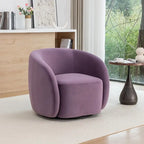 Fauteuil d'appoint pivotant à 360° en velours style glamour moderne