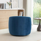 Fauteuil d'appoint pivotant à 360° en velours style glamour moderne