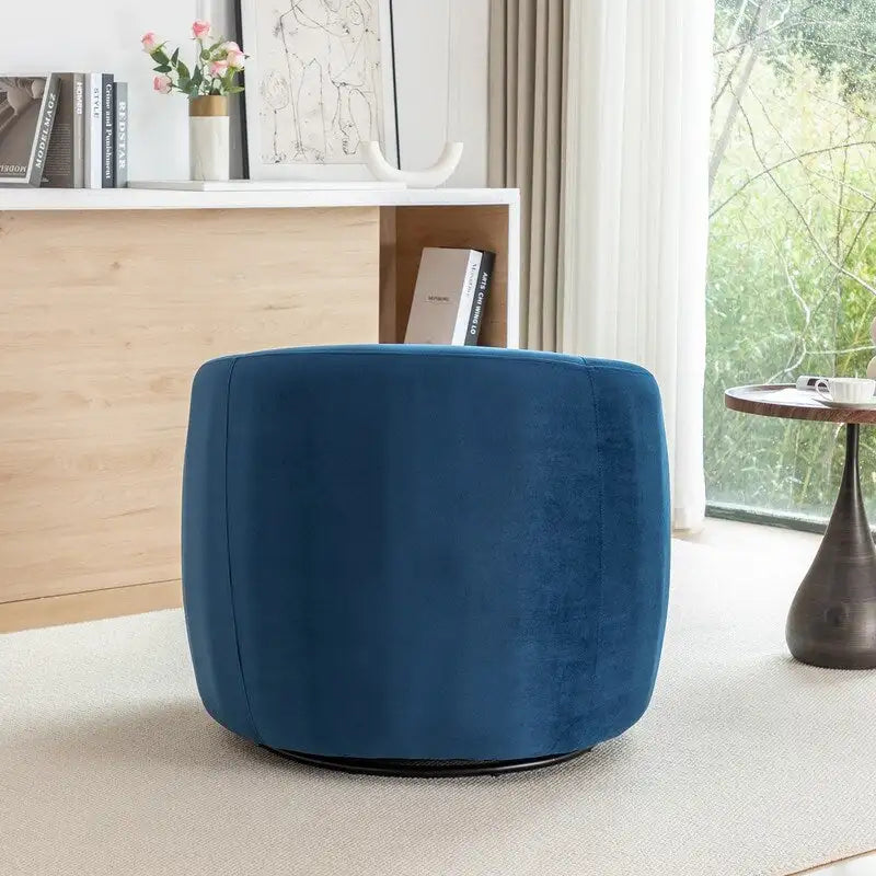 Fauteuil d'appoint pivotant à 360° en velours style glamour moderne