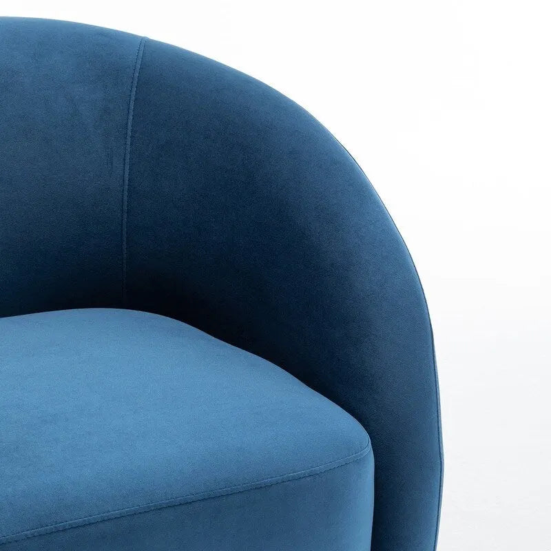 Fauteuil d'appoint pivotant à 360° en velours style glamour moderne