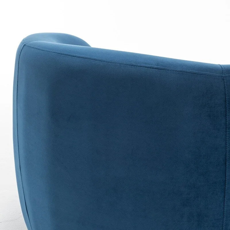 Fauteuil d'appoint pivotant à 360° en velours style glamour moderne