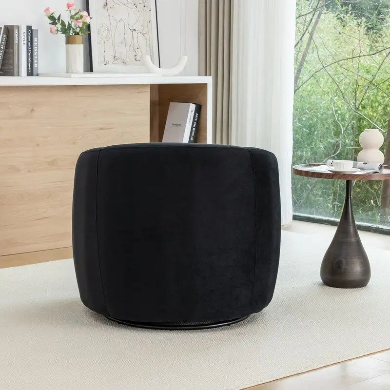 Fauteuil d'appoint pivotant à 360° en velours style glamour moderne
