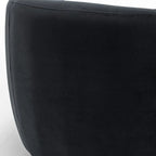 Fauteuil d'appoint pivotant à 360° en velours style glamour moderne