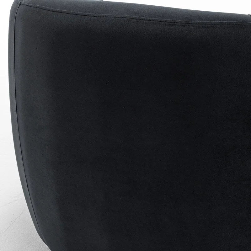 Fauteuil d'appoint pivotant à 360° en velours style glamour moderne