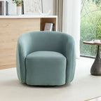 Fauteuil d'appoint pivotant à 360° en velours style glamour moderne