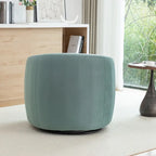 Fauteuil d'appoint pivotant à 360° en velours style glamour moderne