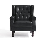 Lot de 2 chaises d'appoint capitonnées en similicuir végétalien