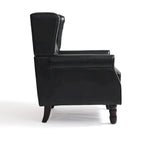 Lot de 2 chaises d'appoint capitonnées en similicuir végétalien