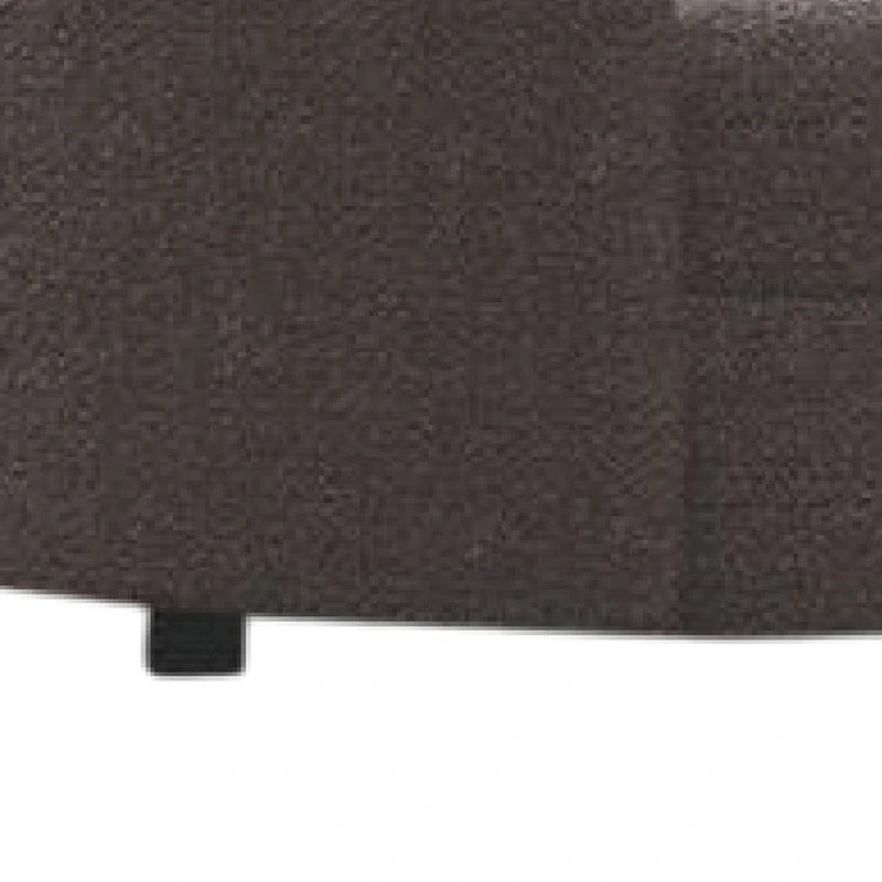 Causeuse, 64 pouces, Boucle gris anthracite, Forme incurvée en rognon
