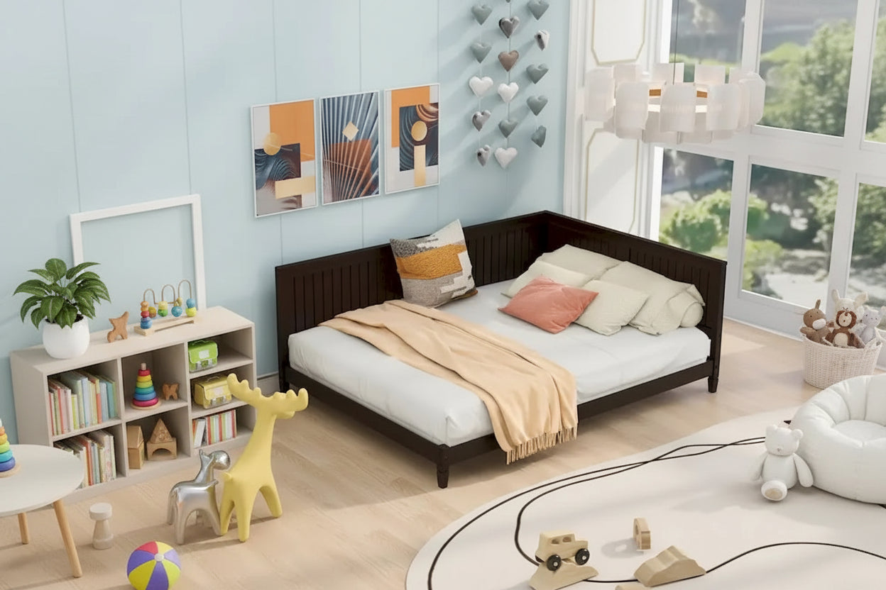 Espresso Full Size Wood Daybed