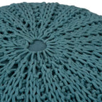 Pouf rond tricoté main Grandville Boho