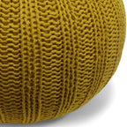 Pouf rond tricoté main Grandville Boho
