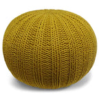 Pouf rond tricoté main Grandville Boho