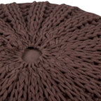 Pouf rond tricoté main Grandville Boho