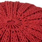 Pouf rond tricoté main Grandville Boho