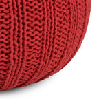 Pouf rond tricoté main Grandville Boho