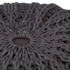 Pouf rond tricoté main Grandville Boho