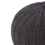 Pouf rond tricoté main Grandville Boho