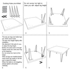 Table d'appoint en bois avec pieds en fer