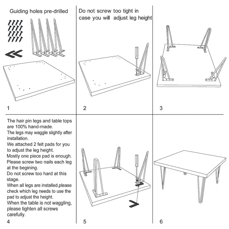 Table d'appoint en bois avec pieds en fer