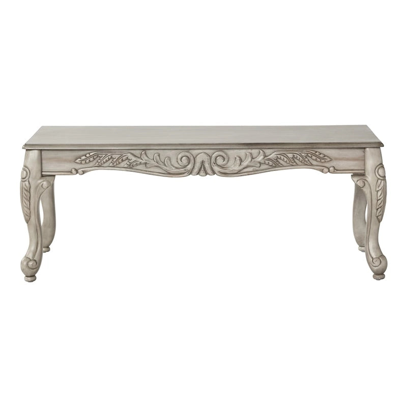 Ensemble de canapé et de causeuse San Marino en tissu bicolore avec cadre en bois et 3 tables, couleur ébène