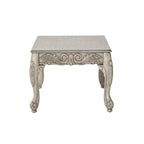 Ensemble de canapé et de causeuse San Marino en tissu bicolore avec cadre en bois et 3 tables, couleur ébène