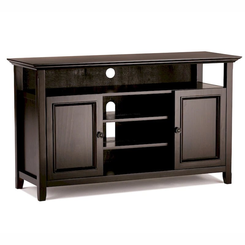 Meuble TV de transition en bois massif de 54 pouces de large Halifax - 54 L x 18,9 P x 31,9 H