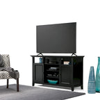 Meuble TV de transition en bois massif de 54 pouces de large Halifax - 54 L x 18,9 P x 31,9 H