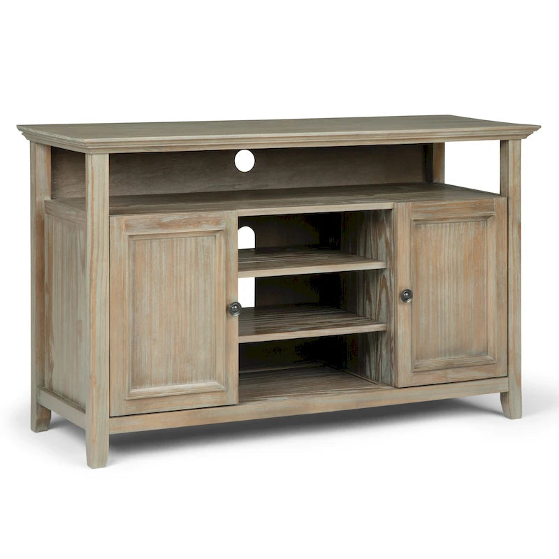Meuble TV de transition en bois massif de 54 pouces de large Halifax - 54 L x 18,9 P x 31,9 H