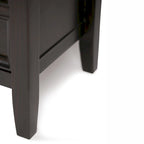 Meuble TV de transition en bois massif de 54 pouces de large Halifax - 54 L x 18,9 P x 31,9 H