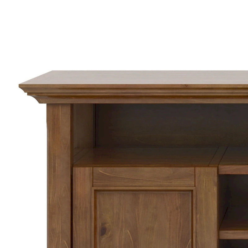 Meuble TV de transition en bois massif de 54 pouces de large Halifax - 54 L x 18,9 P x 31,9 H