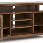 Meuble TV de transition en bois massif de 54 pouces de large Halifax - 54 L x 18,9 P x 31,9 H