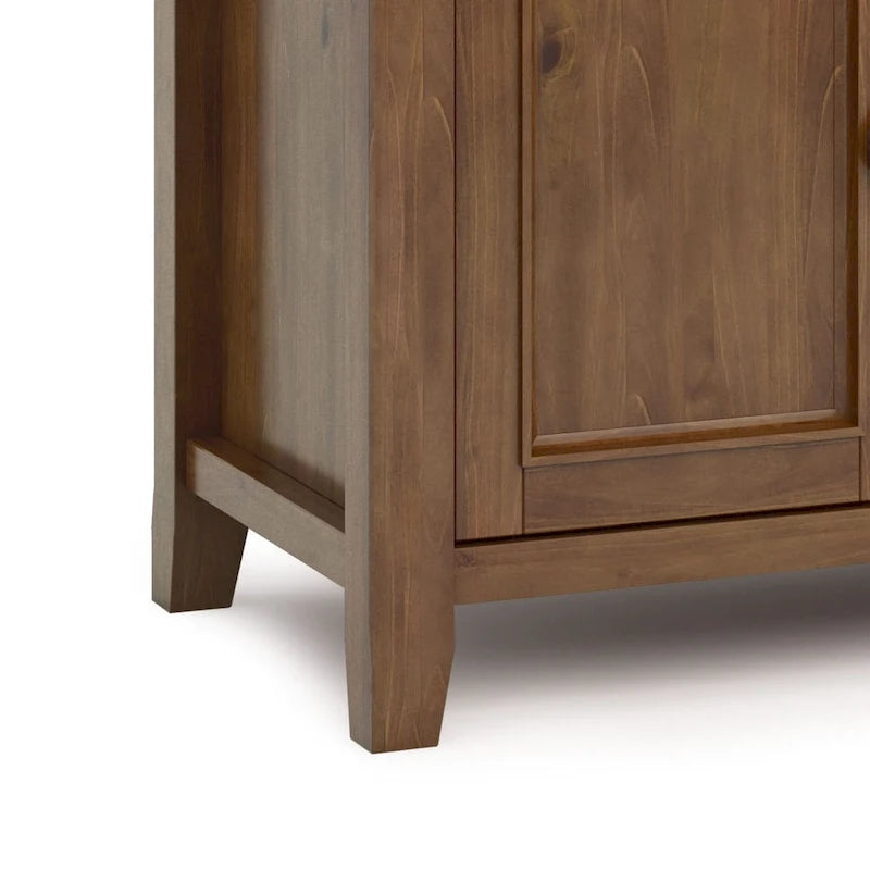 Meuble TV de transition en bois massif de 54 pouces de large Halifax - 54 L x 18,9 P x 31,9 H