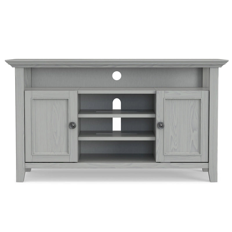 Meuble TV de transition en bois massif de 54 pouces de large Halifax - 54 L x 18,9 P x 31,9 H