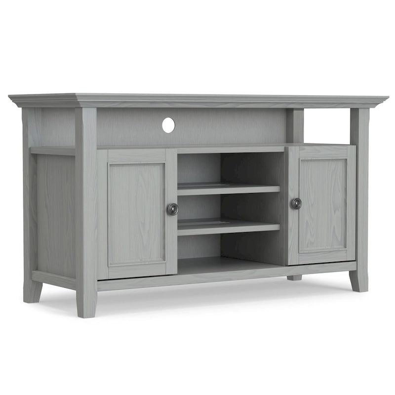 Meuble TV de transition en bois massif de 54 pouces de large Halifax - 54 L x 18,9 P x 31,9 H