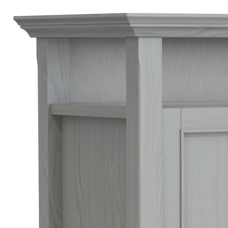 Meuble TV de transition en bois massif de 54 pouces de large Halifax - 54 L x 18,9 P x 31,9 H