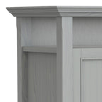 Meuble TV de transition en bois massif de 54 pouces de large Halifax - 54 L x 18,9 P x 31,9 H