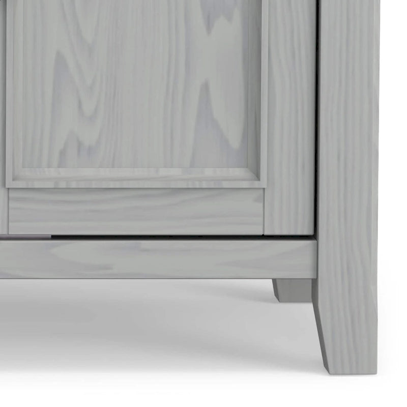 Meuble TV de transition en bois massif de 54 pouces de large Halifax - 54 L x 18,9 P x 31,9 H