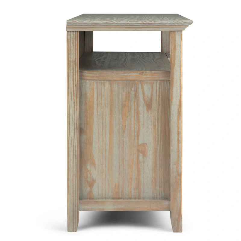 Meuble TV de transition en bois massif de 54 pouces de large Halifax - 54 L x 18,9 P x 31,9 H