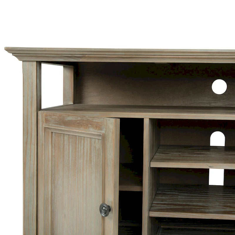 Meuble TV de transition en bois massif de 54 pouces de large Halifax - 54 L x 18,9 P x 31,9 H