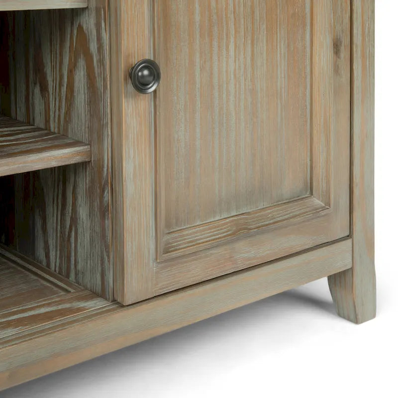 Meuble TV de transition en bois massif de 54 pouces de large Halifax - 54 L x 18,9 P x 31,9 H