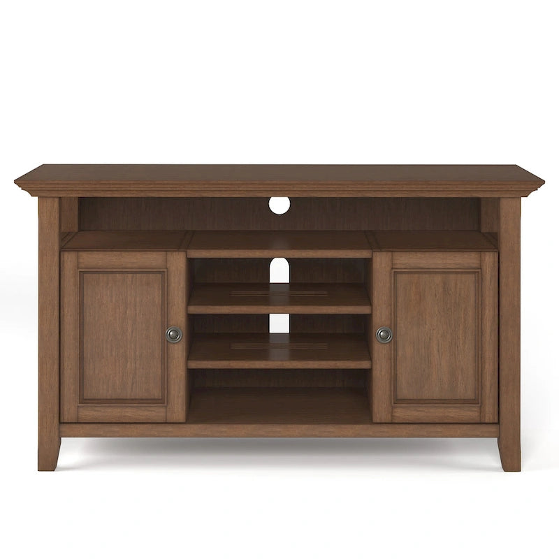 Meuble TV de transition en bois massif de 54 pouces de large Halifax - 54 L x 18,9 P x 31,9 H