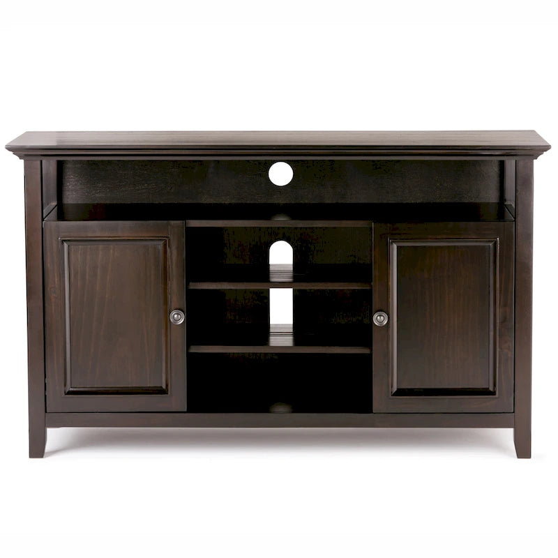 Meuble TV de transition en bois massif de 54 pouces de large Halifax - 54 L x 18,9 P x 31,9 H
