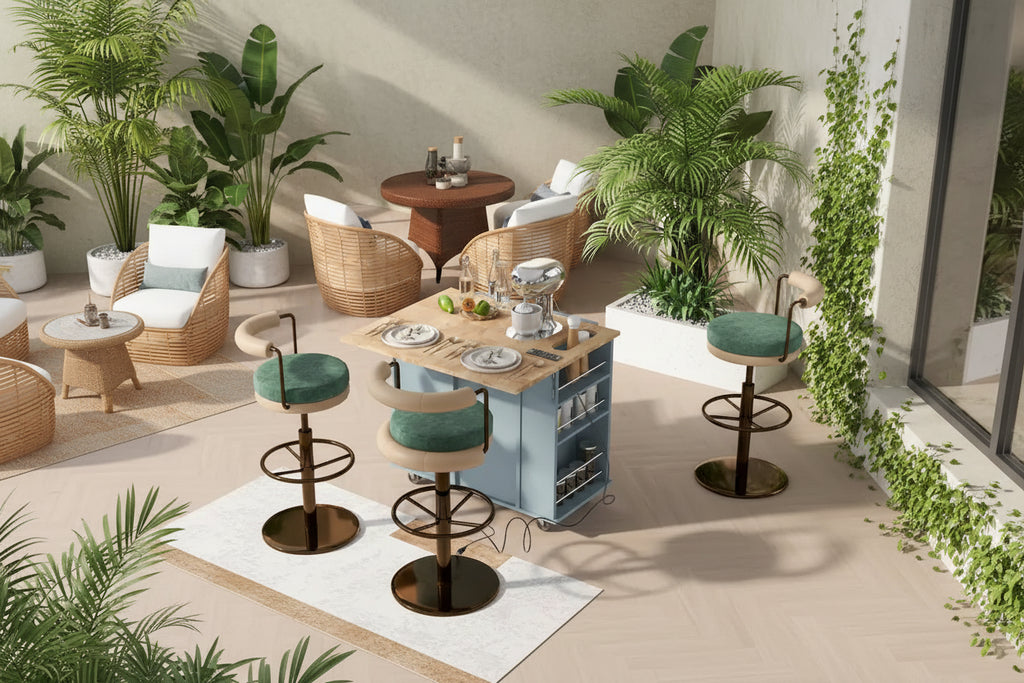 Kitchen Island with Power Outlet