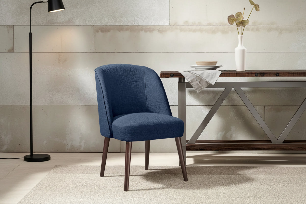 Madison Park Larkin Rounded Back Dining Chair - 22.25w x 24.5d x 34.6h