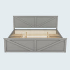 Lit plateforme en bois King Size