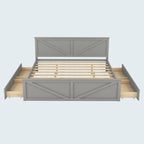 Lit plateforme en bois King Size