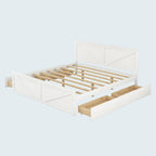 Lit plateforme en bois King Size