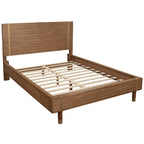 Lit plateforme Easton Wood couleur Sable (Beige)